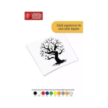 Kurumuş Ağaç Sticker Oto Motor Laptop Duvar Folyo Sticker 60 X 72 Cm