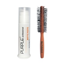 Rkoz Premium Series Fön Fırçası Ve Purple Mat Wax 100 Ml Doğal Şekillendirici