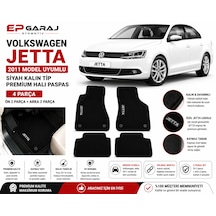 Volkswagen Jetta 2011-2018 Model Uyumlu Siyah Kalın Tip Premıum Halı Paspas Takımı 4 0