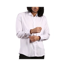 Dicotto Beyaz Düğmeli Yaka Ve Zincirli Uzun Kol Dar Kesim Micro Kumaş Kol Düğmeli Slim Fit Erkek Gömlek - 198-1 001 Dicotto Beyaz Düğmeli Yaka Ve Zincirli Uzun Kol Dar Kesim Micro Kumaş Kol Düğmeli Slim Fit Erkek Gömlek - 198-1 001