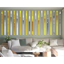 Dekoratif Şerit Gümüş Ayna Pleksi Duvar Süsü 2.5x100cm 5 Adet Gümüş Dekoratif Şerit Gümüş Ayna Pleksi Duvar Süsü 2.5x100cm 5 Adet Gümüş