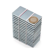 40x25x5 Mm Neodyum Mıknatıs - 50 Adet Set