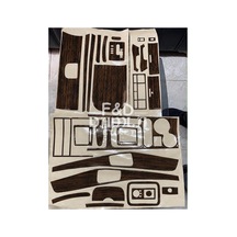 Kia Sorento 2002-2006 Torpido Konsol Trim Göğüs Maun Kaplama Koyu Meşe Renk Seti
