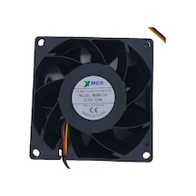 Xmer 80X80X38Mm Dc 12V 0.78A 3 Kablolu Rulmanlı Fan