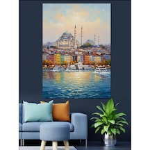 Ahşap Tablo İstanbul Boğazı Ve Camii Manzarası Çocuk Odası Tabloları