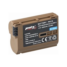 Pdx Plus Nikon İle  En-el15 Usb-c Batarya 2900mah Type-c Şarjlı Profesyonel Pil