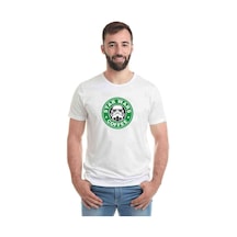Star Wars Coffee Baskılı Beyaz Erkek Tshirt