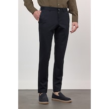 İmza Lacivert Yan Cep Örme Slim Fit Esnek Jogger Pantolon 1003260173