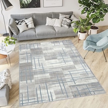 Rovigo Home Dijital Baskı Yıkanabilir Kaymaz Taban Salon Halısı Rvg0560 Gri