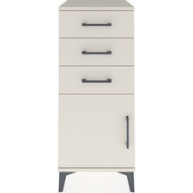 Hyperion Komodin Tek Raflı 3 Çekmeceli Tek Kapaklı 44x44x106 ... Aytaşı