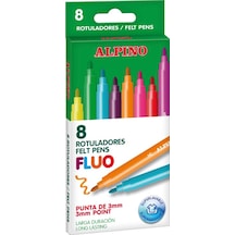 Alpino Fluo Yıkanabilir Neon Keçeli Kalem 8 Renk