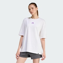 Adidas Soft Sports Graphic Kadın T-shirt Jz7904 Beyaz