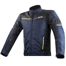 Ls2 Shadow Mavi- Siyah - Neon Sarı 4 Mevsim Motosiklet Montu