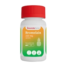 İmuneks Farma Bromelain 220 MG Takviye Edici Gıda  60 Tablet