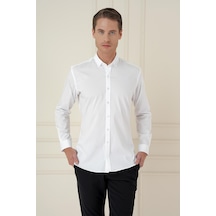 Efor Slim Fit Düğmeli Yaka Esnek Klasik Beyaz Gömlek Gk 746 Beyaz Efor Slim Fit Düğmeli Yaka Esnek Klasik Beyaz Gömlek Gk 746 Beyaz