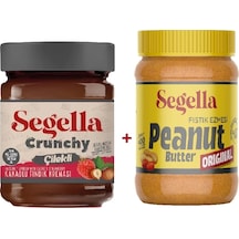 Segella Çilekli Meyve Parçacıklı Kakaolu Fındık Kreması + %100 Fıstık Ezmesi Original 2 x 350 G