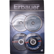 Erbauer 115 MM Taşlama Diski 4'lü Paket