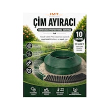 Esnek Pvc Çim Ayırıcı Bahçe Peysaj Düzenleyici 10 Metre Yeşil Çim Sınırlayıcı Esnek Plastik Taş Toprak Ayraç Bariyer Peyzaj Bordürü