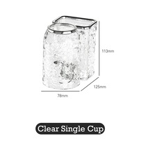 Wholesale11 Duvara Monte Diş Fırçası Rafı Su Dalgalanma Diş Şeffaf