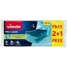 3 Adet Vileda Pro Clean Oluklu Sünger 2+1'li