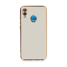 Huawei P20 Lite Kılıf Volet Silikon - Beyaz -