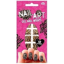Gel Nail Wraps Zebra Tırnak Kaplaması