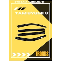 Mitsubishi L200 2006-2021 Tam Uyumlu Mügen Cam Rüzgarlığı 4'lü