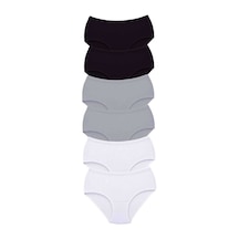 6 Adet Tutku Kadın Yüksek Bel Bato Kalın Lastik Külot S16 Beden: 3xl Standart