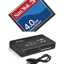 4 Gb Compact Flash Sandisk  Hafıza Kartı - Usb 2.0  Cf Kart Okuyucu