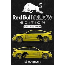 Red Bull Yellow Edıtıon Sticker - Yan Gövde Kaplama Seti Siyah Mat - 864812519