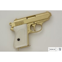 Denix Germany 1931 Wwll Pistol Gold 18cm Koleksiyon Obje