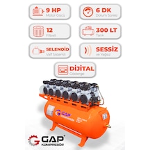Gap Kompresör GPS1100x6 Sessiz Ve Yağsız 300 L Hava Kompresörü