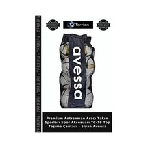 Premium Antrenman Aracı Takım Sporları Spor Aksesuarı Tç-18 Top Taşıma Çantası - Siyah Aveesa