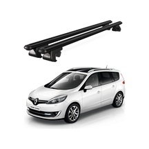 Venüs Renault Scenic 7 Posti 2013-2016 Uyumlu Siyah Ara Atkı Port Bagaj Tavan Barı