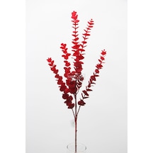 Yapay Retro Pastel Okaliptus Dalı 88 Cm Bordo