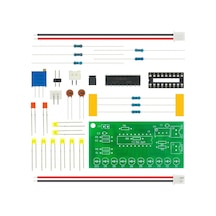 Demonte Lm3915 10 Led Vumetre Kit Dıy Led Elektronik Ses Müzik Seviye Işık Göstergesi Lehimleme