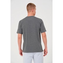 Modi Green Erkek Günlük Stil Antrasit 24/1 Düz A Kalite Oversize Tişört