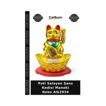 Özel Üretim Hediyelik Dekoratif Pati Salayan Şans Kedisi Maneki Neko Alk2934