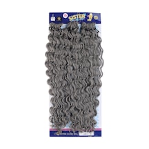 Sister Afro Dalgası Saç - Orta Ton Gri Grey 2