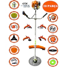 Eisenn German Gravex-12 8800 Yan Tipi Benzinli Ot Çalı Çim Biçme Tırpanı + 12 Parça Full Arazi Seti
