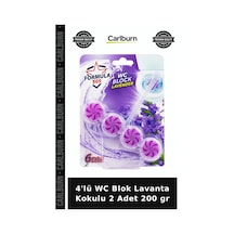 Özel Üretim Klozet Bloğu Banyo Hijyeni 4'lü Wc Blok - Lavanta Kokulu - 2 Adet - 6 Etkili - 200 Gr