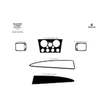 Suzuki Liana Torpido Kaplama 2001-2003 6 Parça Piano Black