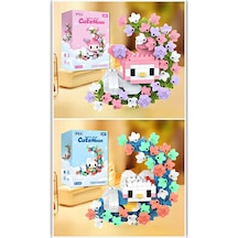 Brıcks Hello Kitty & My Melody Çiçekli Ay Tasarımlı Dekoratif Yap