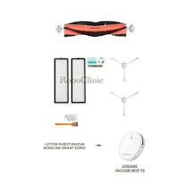 Dreame Vacuum Mop F9 Robot Süpürge Uyumlu Fırça,filtre,seti-7 Parça