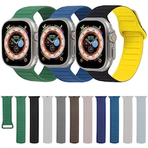 iOS Uyumlu Watch İçin 4 40mm Döngü Manyetik Silikon Saat Bandı