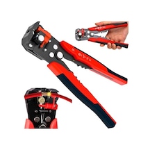 Aee 5 İ 1 Arada Otomatik Kablo Soyucu, Kesici, Kıvırıcı Ve Pabuç Sıkma Pensesi Automatic Wire Stripper & Crimper 0.2-6 Mm² Ayarlanabilir Soyma Uzunluğu, Ergonomik Tutma Kolu Asorti