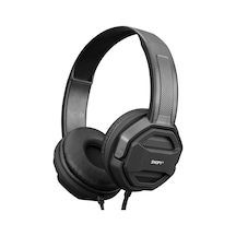 Snopy Sn-101, Bonny, Siyah, Kablolu, 3,5mm Jac, Ayarlanabilir Kafa Bandı, Microfonlu Kulaklık