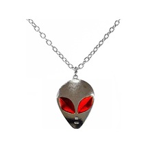 Uzaylı Alien Kırmızı Göz Detaylı Antik Gümüş Kolye 60cm Düz Zinci Çok REnkli Çok Renkli Uzaylı Alien Kırmızı Göz Detaylı Antik Gümüş Kolye 60cm Düz Zinci Çok REnkli Çok Renkli