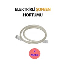 Elektrikli Şofben Duş Hortumu Pvc 2 Metre Örgülü Beyaz Beyaz Pvc-polyester Diğer