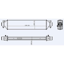 ORIS IFI076050 Turbo Radyatörü Intercooler 583X133X50 A/M Linea 1.4 07